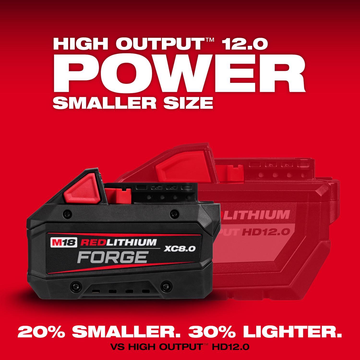 Milwaukee M18 RedLithium Forge 8 Ah Lithium-Ion XC8.0 Battery Pack
