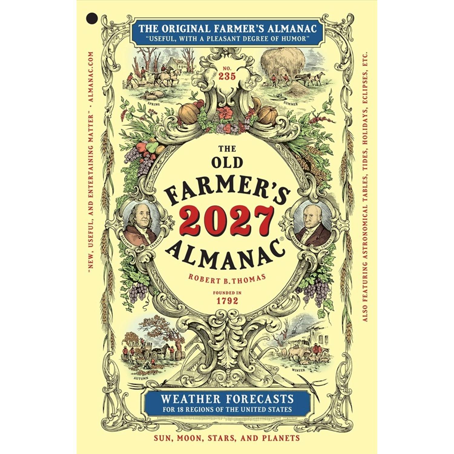 The Old Farmer's Almanac Yankee Publishing 2025 Almanac Reference Book