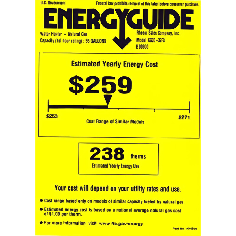Water Heater Natural Gas 29 Gallon