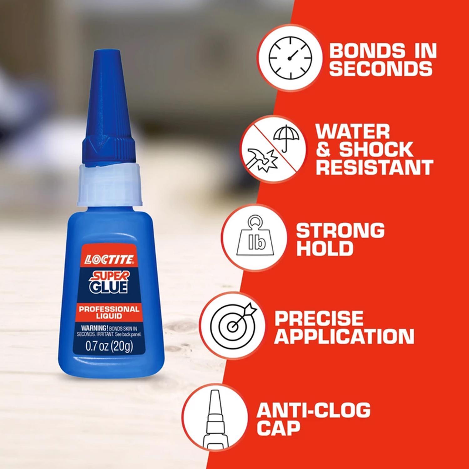 Loctite Professional High Strength Glue Clear Super Glue 0.71 oz