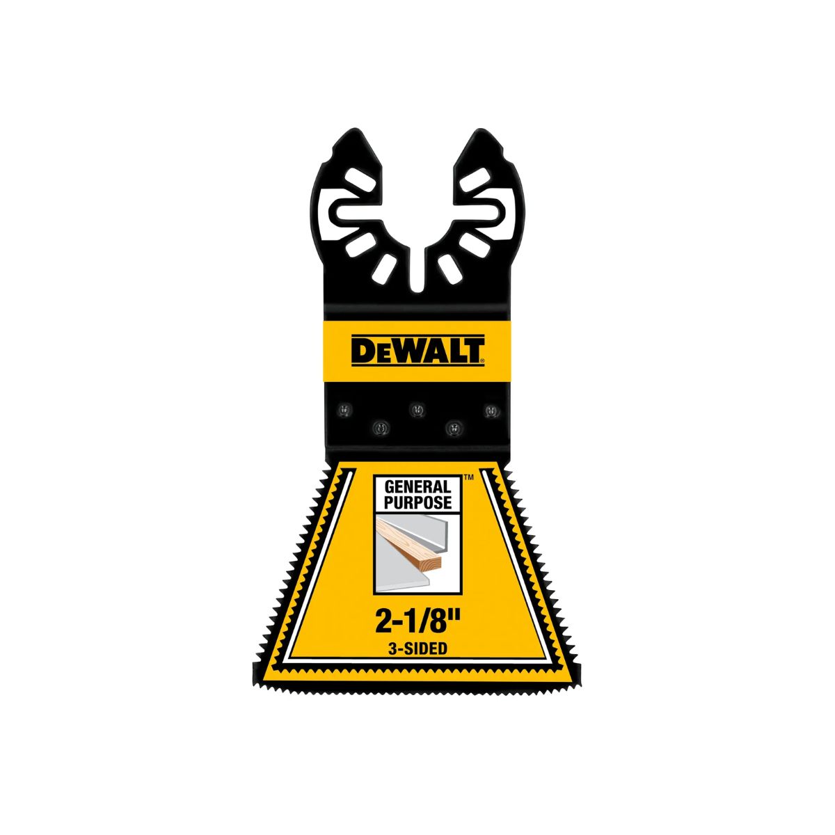 DEWALT 2-1/8 in. W Bi-Metal 3-Sided Oscillating Blade 1 Pack