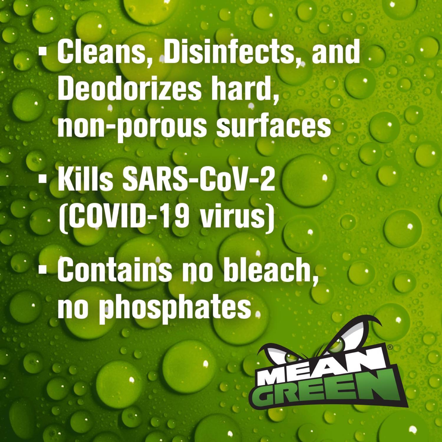 Mean Green Lemon Scent Antibacterial Cleaner Liquid 32 oz