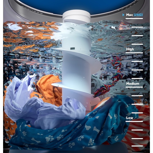 GE 4.3 cu. ft. Capacity Washer with Stainless Steel Basket,Cold Plus and Water Level Control?