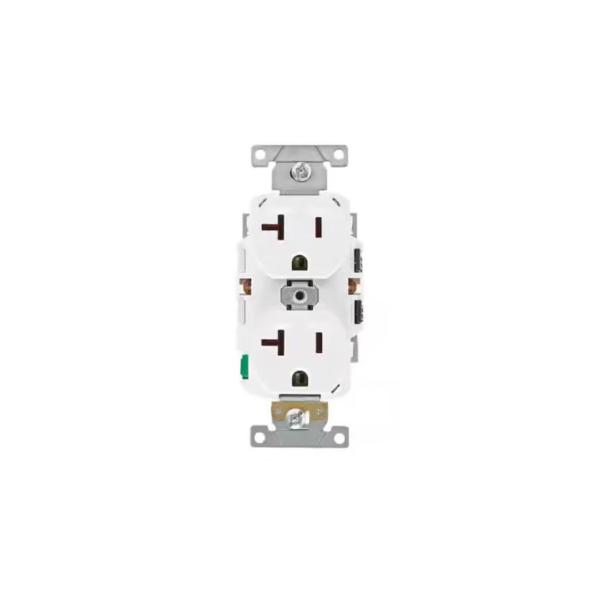 Leviton Lever Edge 20 amps 125 V White Outlet 1 Pack