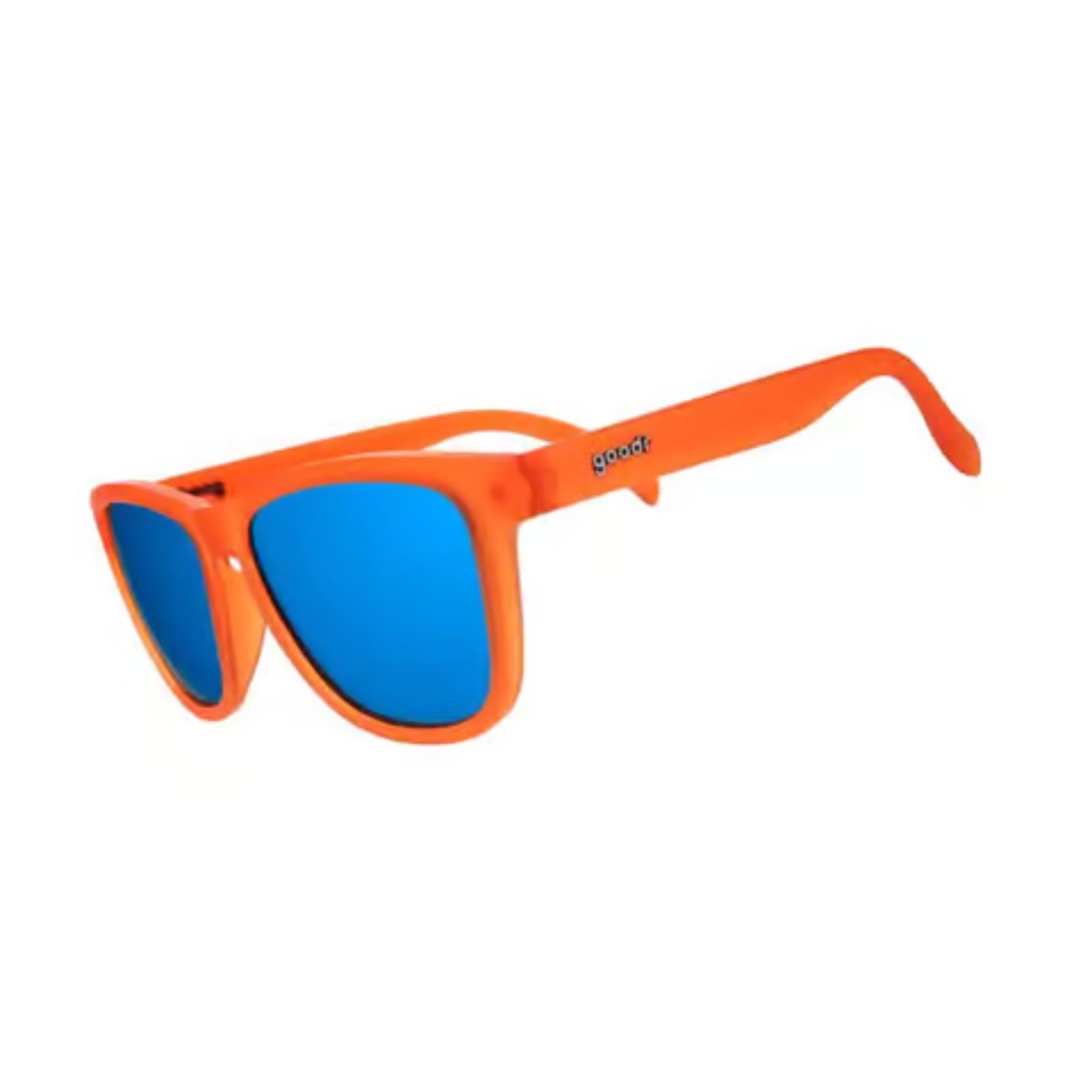 goodr OG - Donkey Goggles Sunglasses Unisex Orange Frame Blue Lens