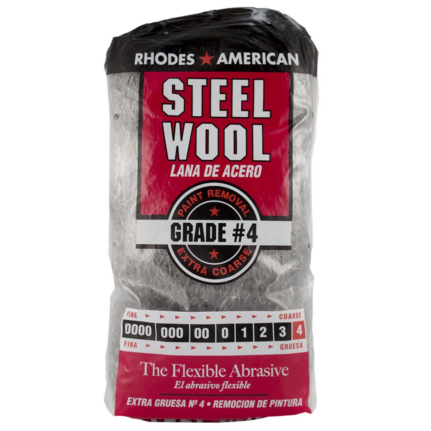 Rhodes American 4 Grade Extra Coarse Steel Wool Pad 12 pk