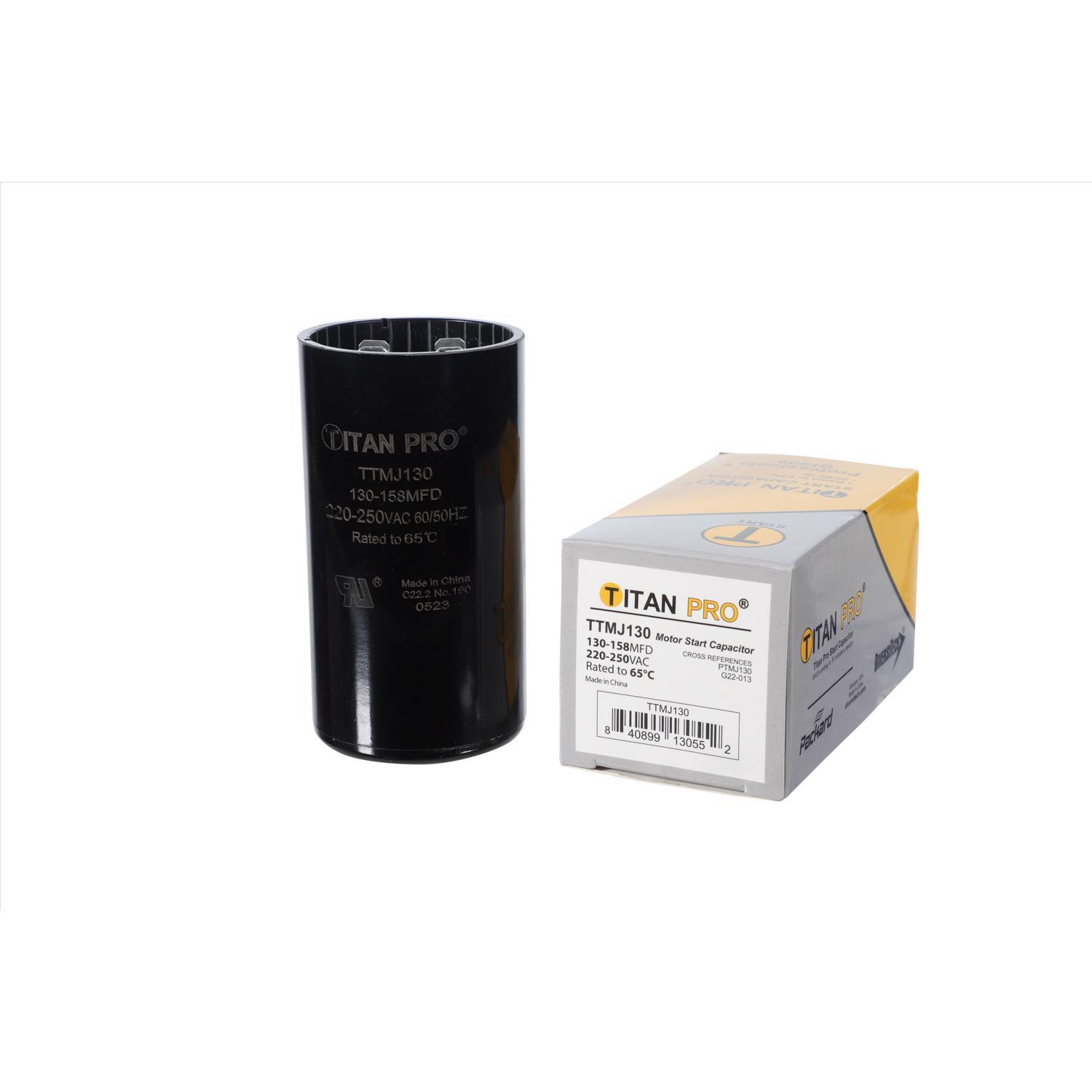 Titan Pro 130-158 MFD 250 V Round Start Capacitor
