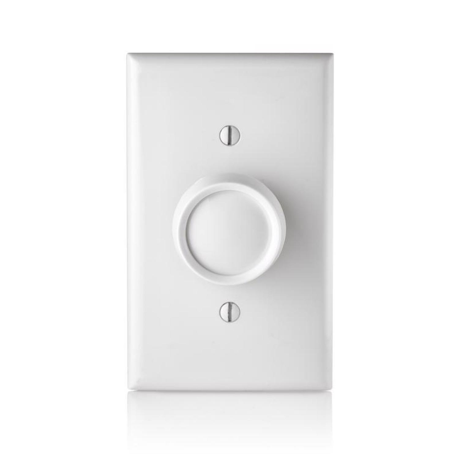 Leviton Trimatron Light Almond & White 600 W Rotary Dimmer Knob 1 pk