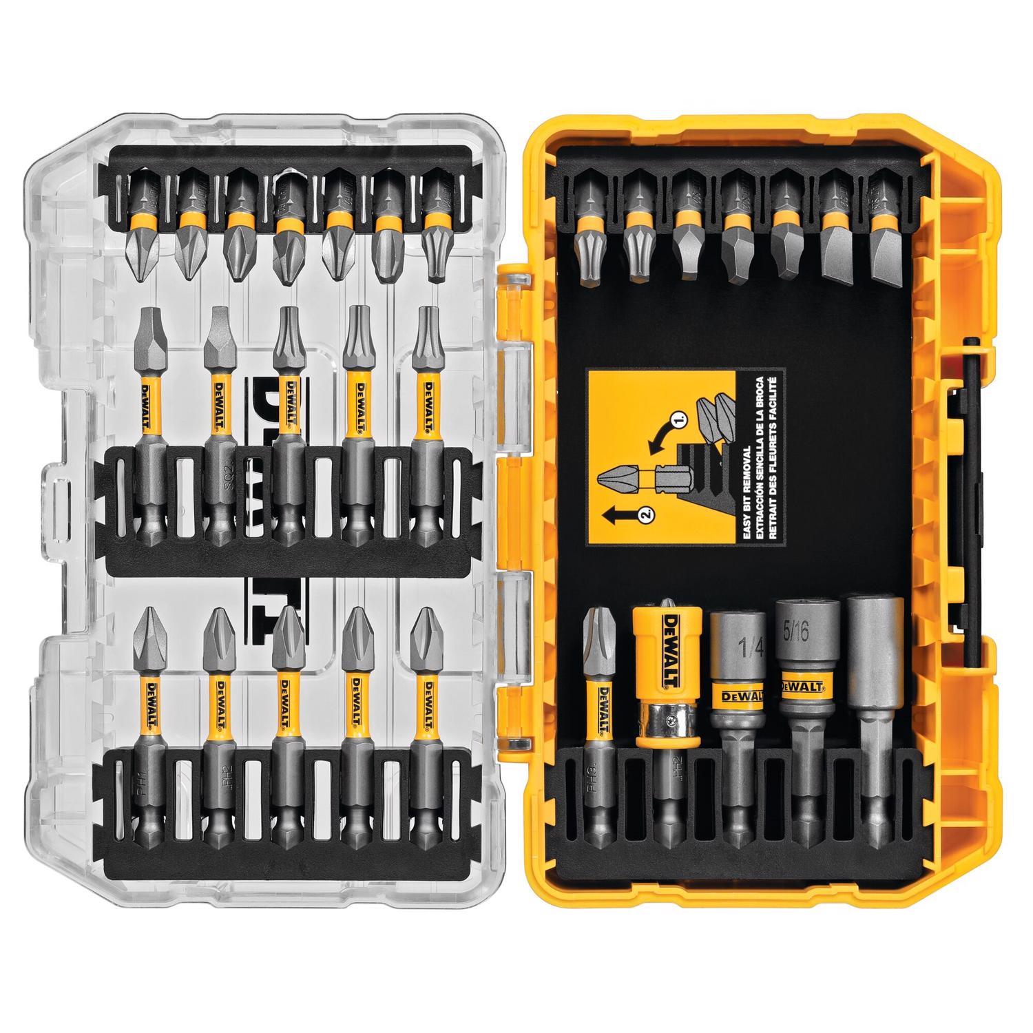 DeWalt Max Fit Screwdriver Bit Set Steel 30 pc