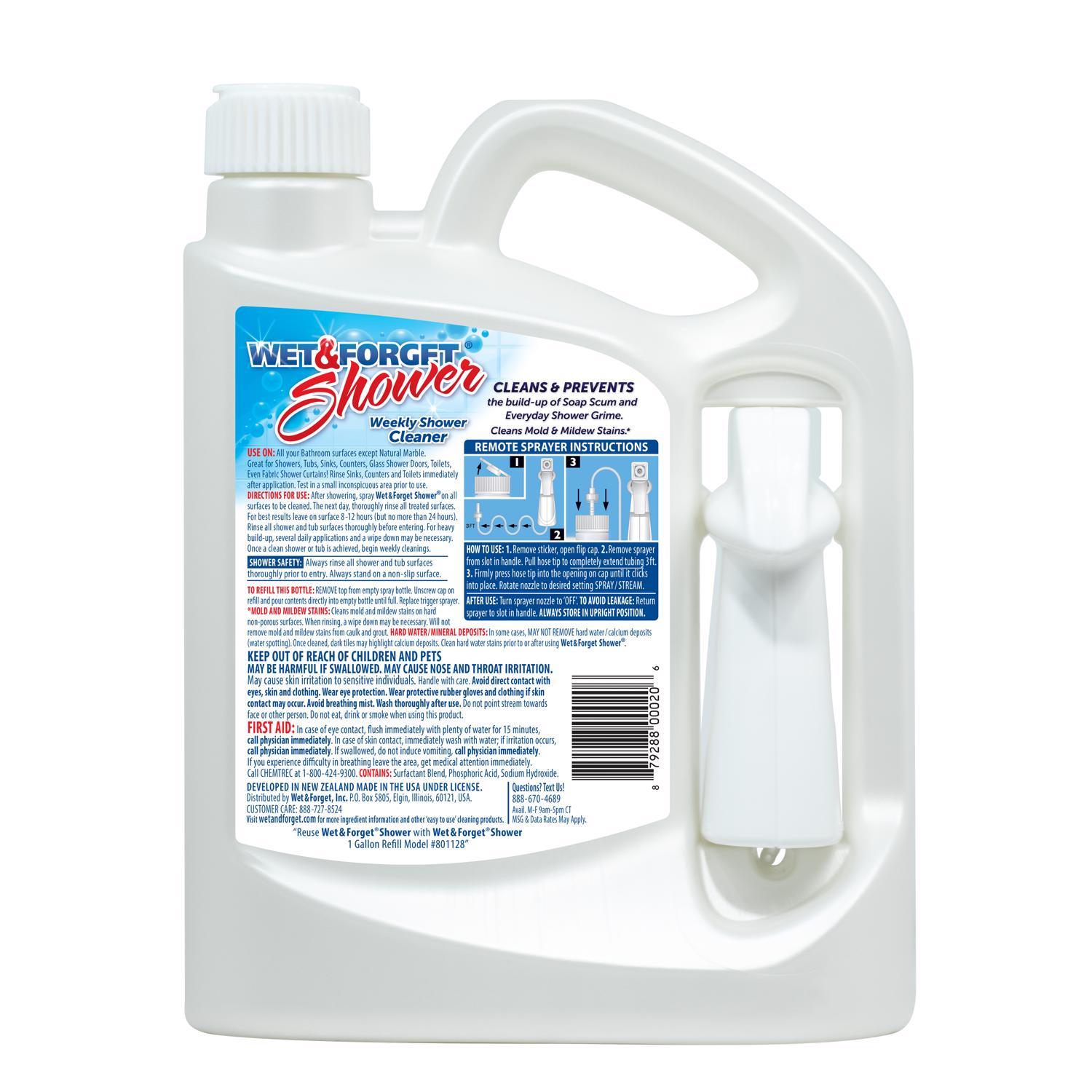 Wet & Forget Vanilla Scent Shower Cleaner 64 oz Spray
