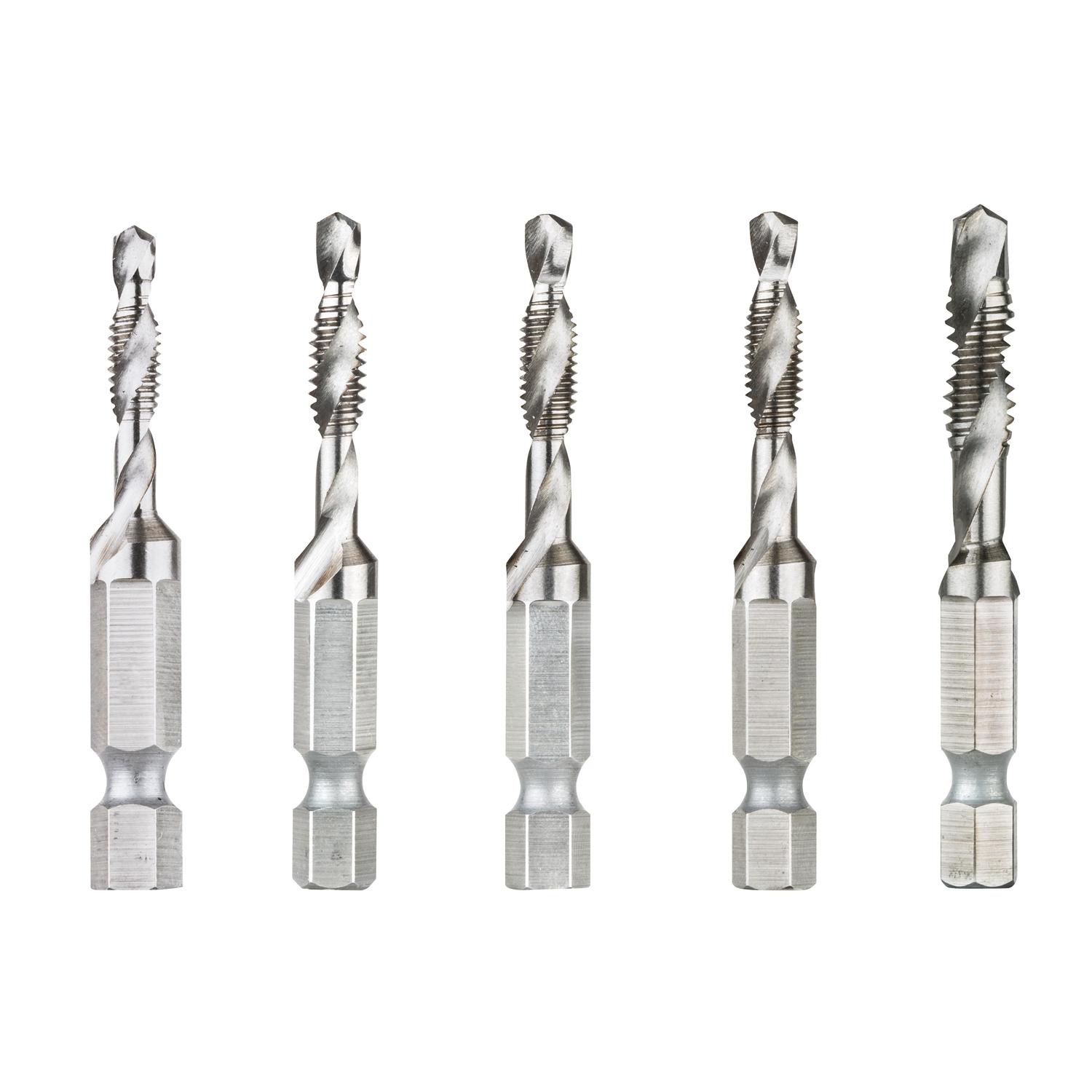 DeWalt Steel SAE Drill and Tap Bit Set 5 pc
