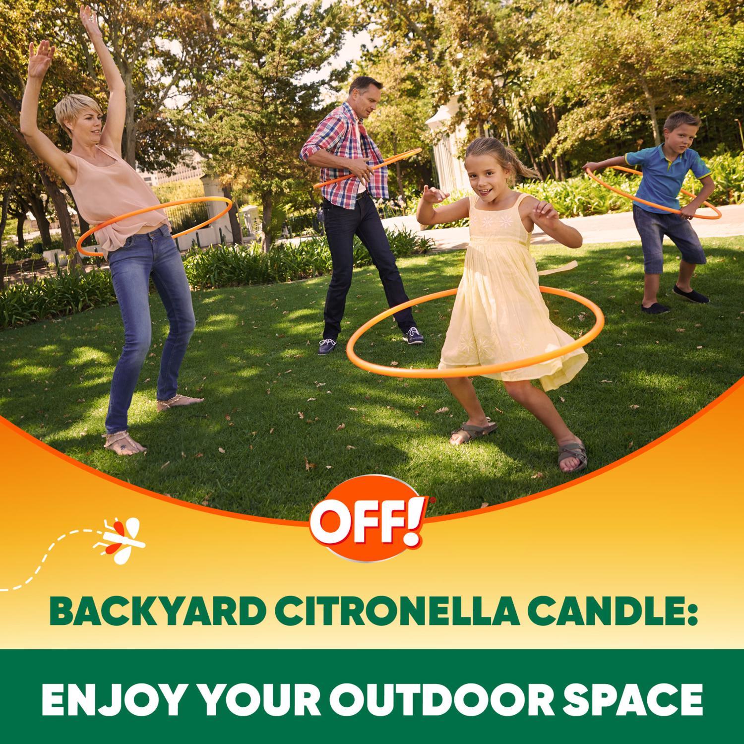 OFF! Citronella Candle Solid For Flying Insects 23 oz