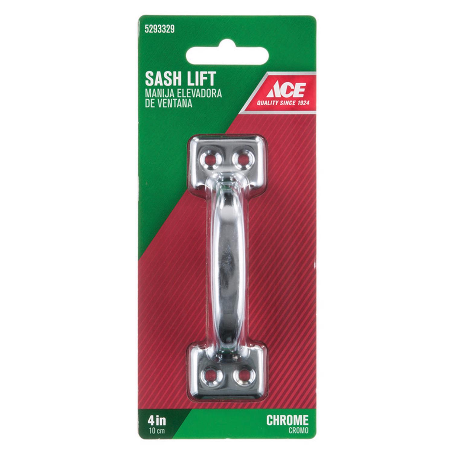 Ace 4 in. L Chrome Steel Universal Sash Lift Handle 1 pk