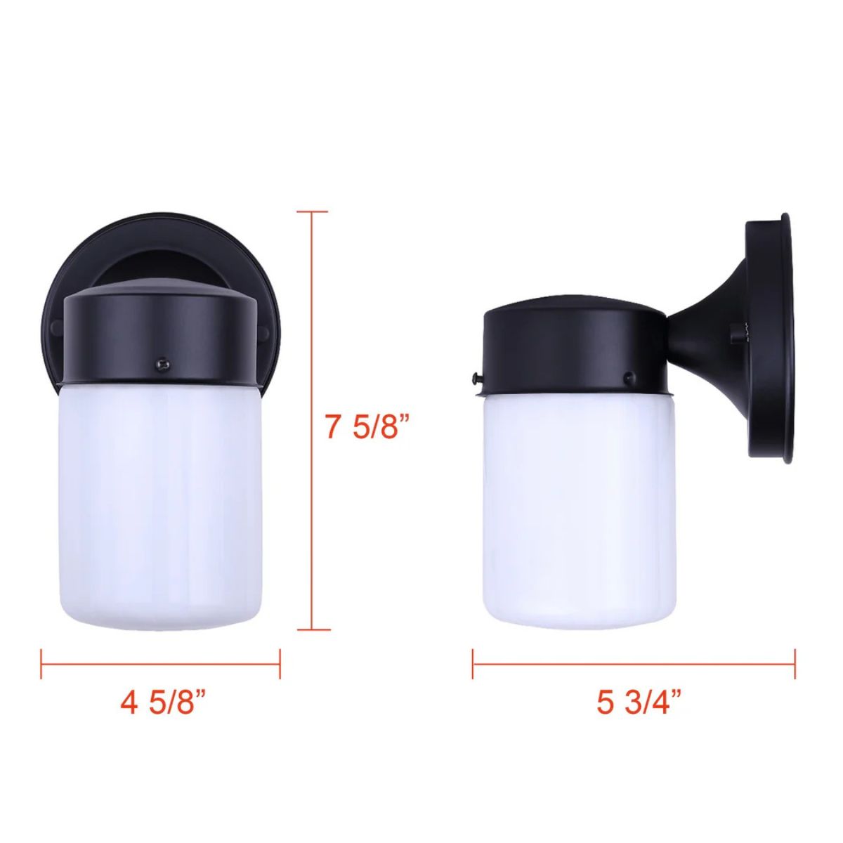 Canarm Jude One Light Outdoor Down Light Matte Black