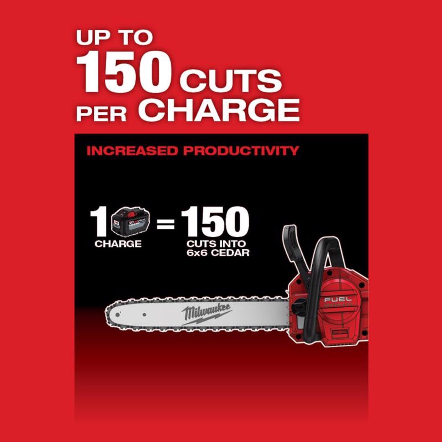 Milwaukee M18 FUEL 2727-21HD 16 in. 18 V Battery Chainsaw Kit (Battery & Charger)