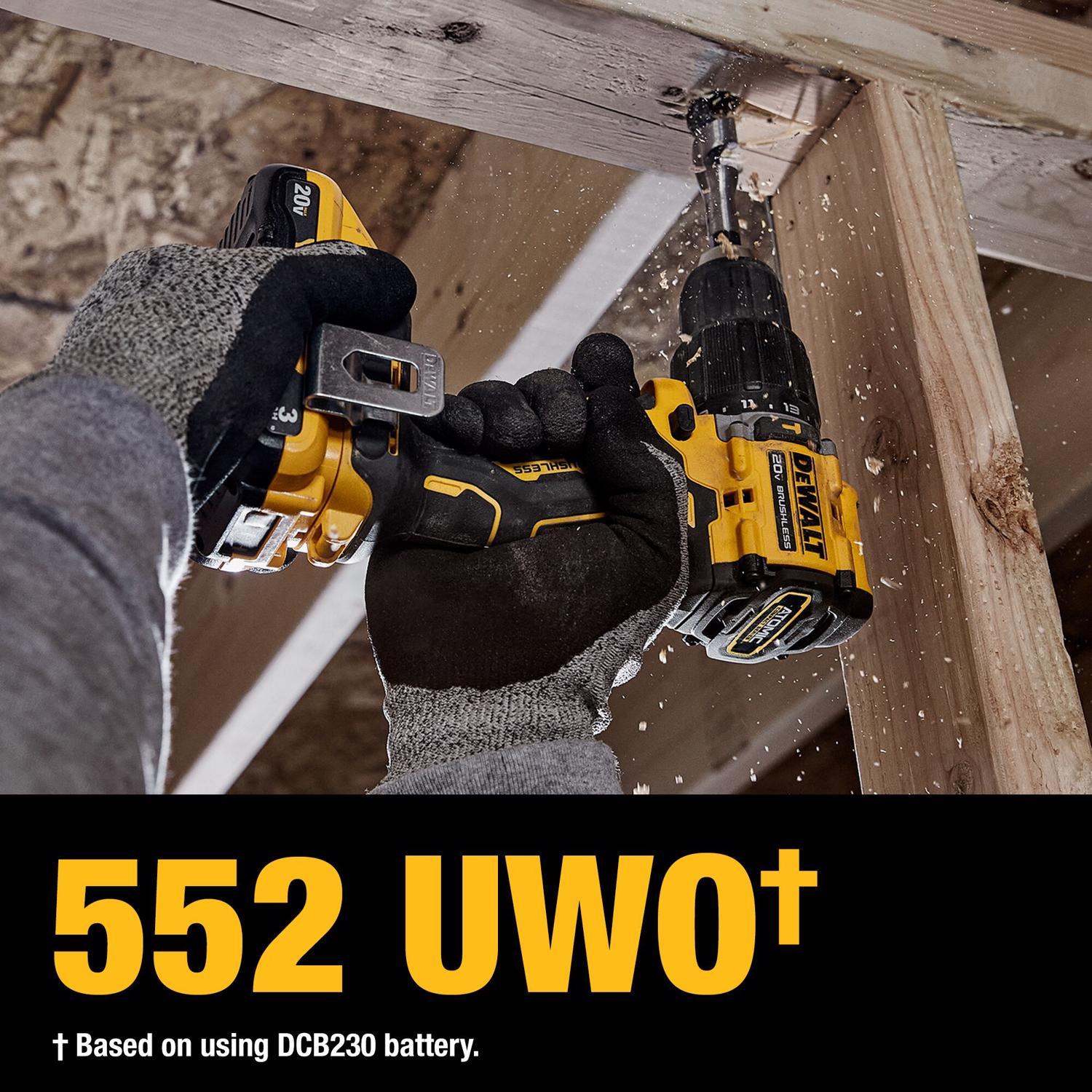 DeWalt 20V MAX ATOMIC 1/2 in. Brushless Cordless Hammer Drill Kit (Battery & Charger)
