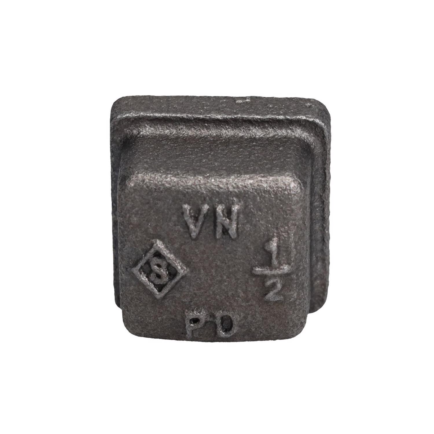 STZ Industries 1/2 in. FIP each Black Iron Cap