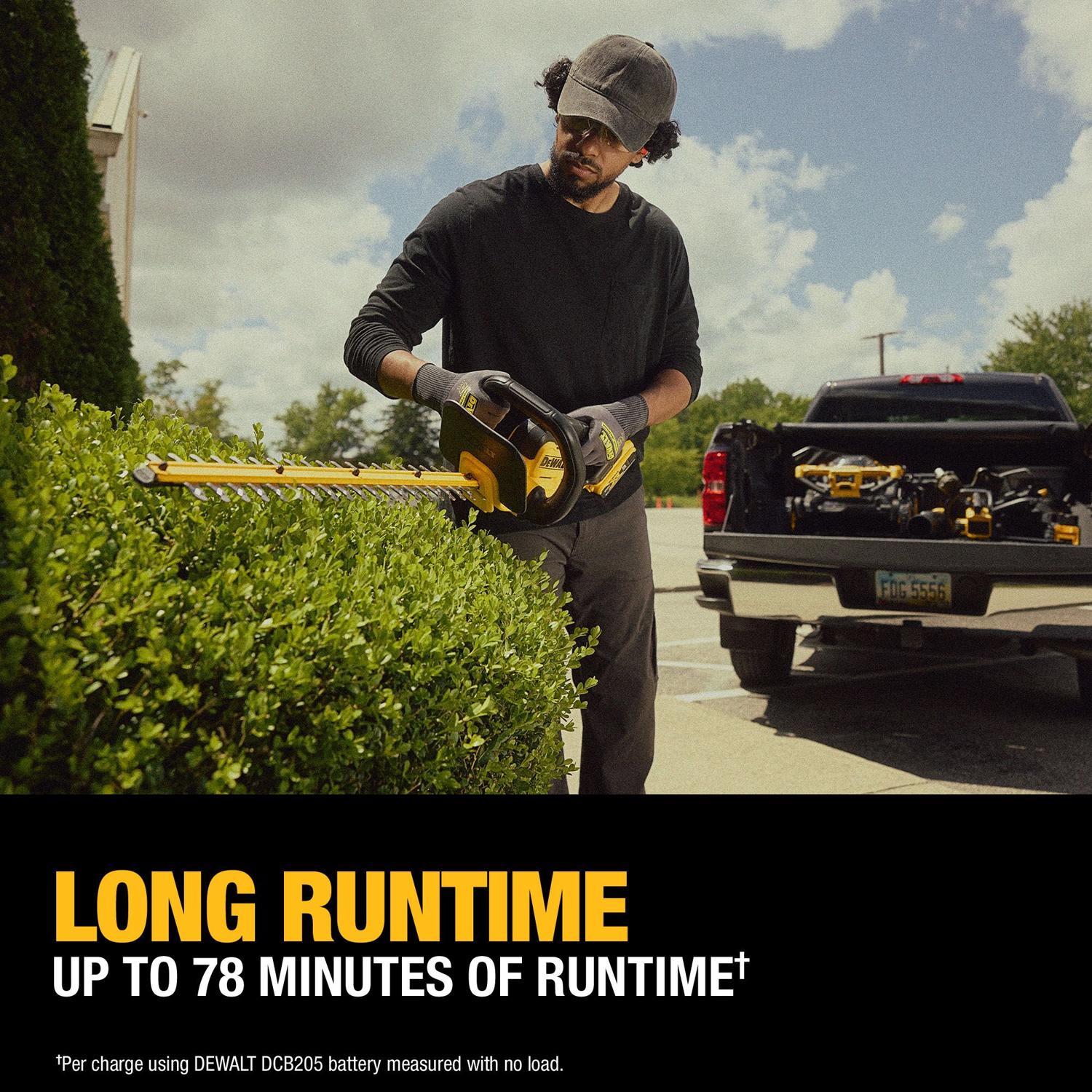 DeWalt DCHT821P1 22 in. 20 V Battery Hedge Trimmer Kit (Battery & Charger)