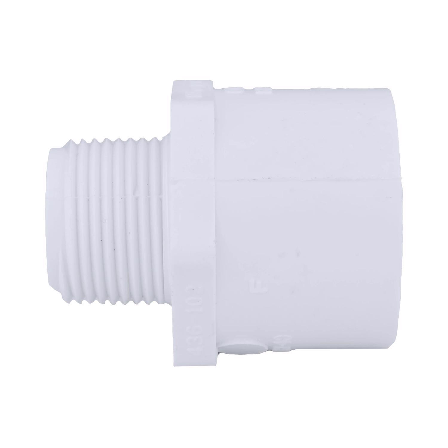 Charlotte Pipe Schedule 40 3/4 in. MPT X 1 in. D Slip PVC Pipe Adapter 1 pk