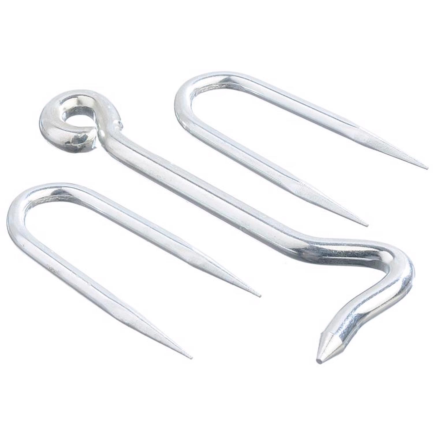 Ace 0.73 in. L Zinc Wire Staple Gate Hook 1 pk