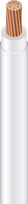 Southwire 500 ft. 12/1 THHN Stranded Wire White - Sold by the foot