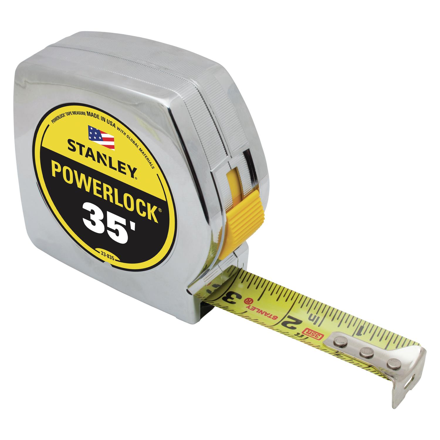 Stanley PowerLock 35 ft. L X 1 in. W Tape Measure 1 pk