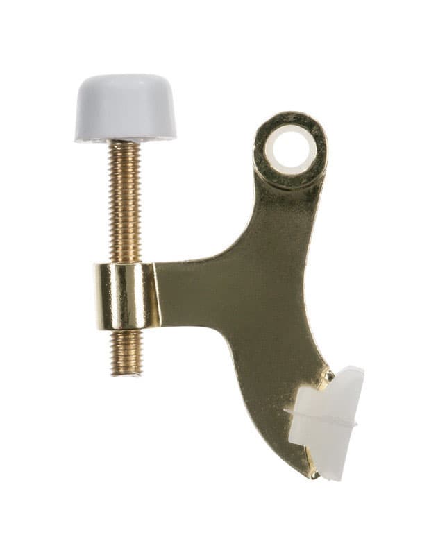 Ace Metal Bright Gold Hinge Pin Door Stop Mounts to door 0 in.