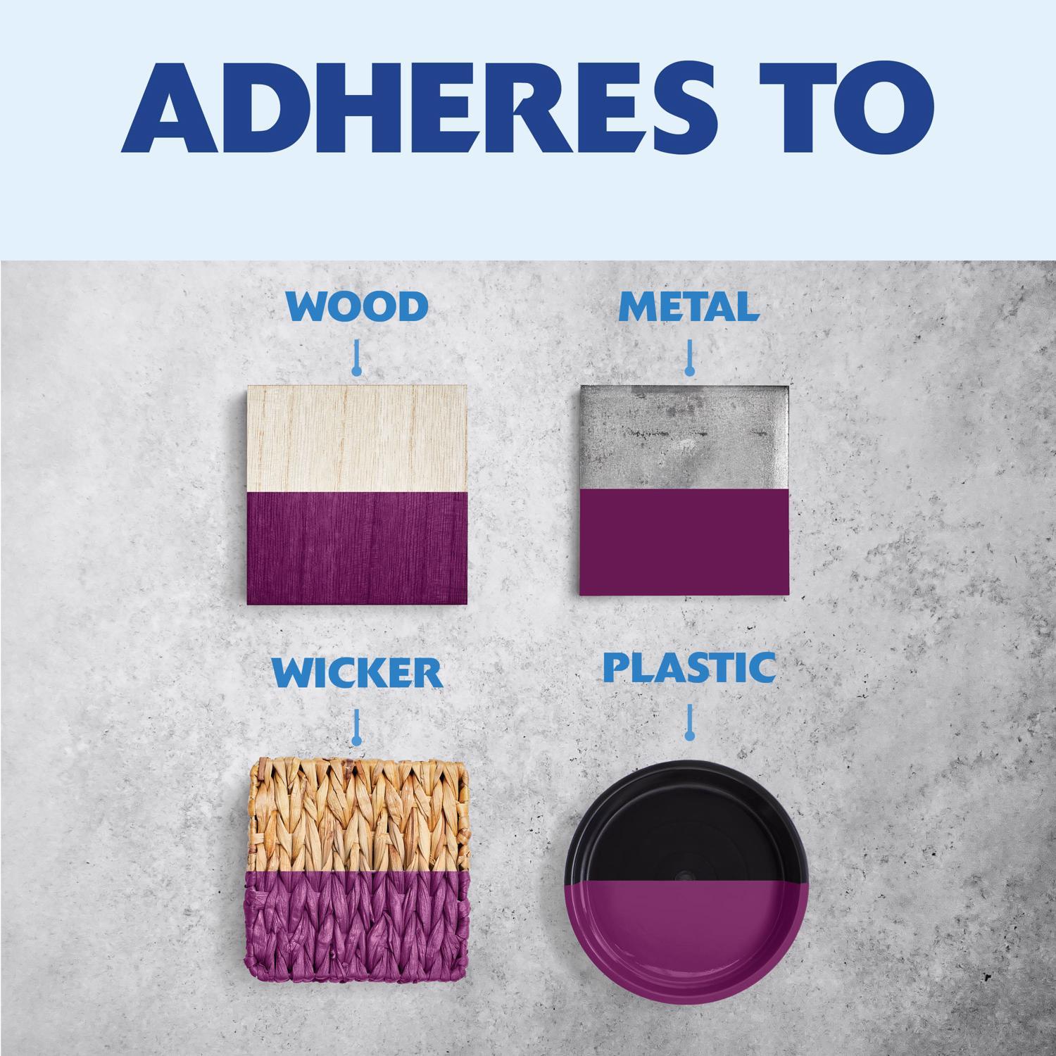 Rust-Oleum Painter's Touch 2X Ultra Cover Satin Aubergine Paint+Primer Spray Paint 12 oz