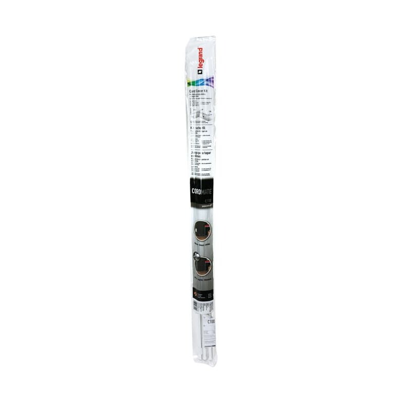 Legrand Cordmate White Plastic Cord and Cable Organizer Kit