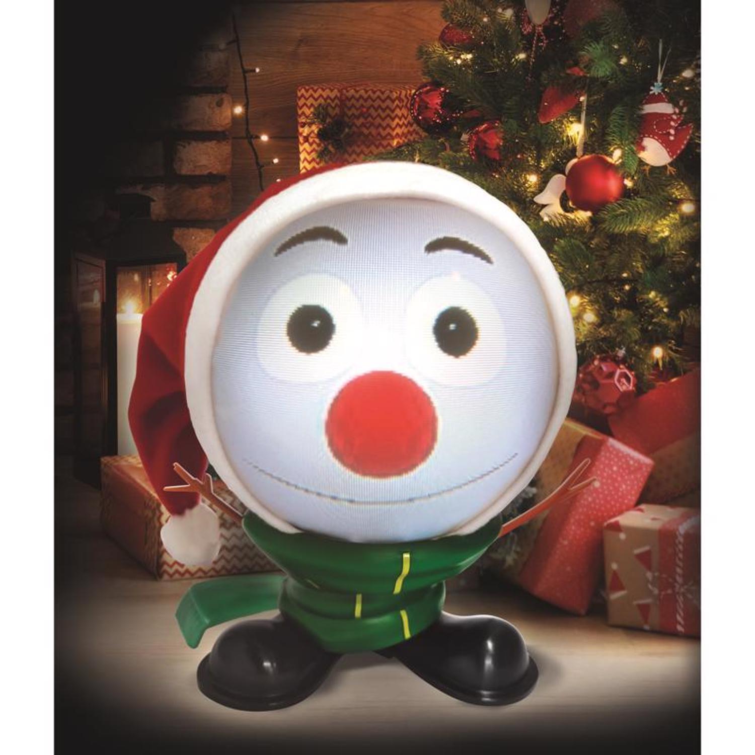 Mindscope Animat3D Multicolored Mr. Chill Snowman Animated Decor 10 in.