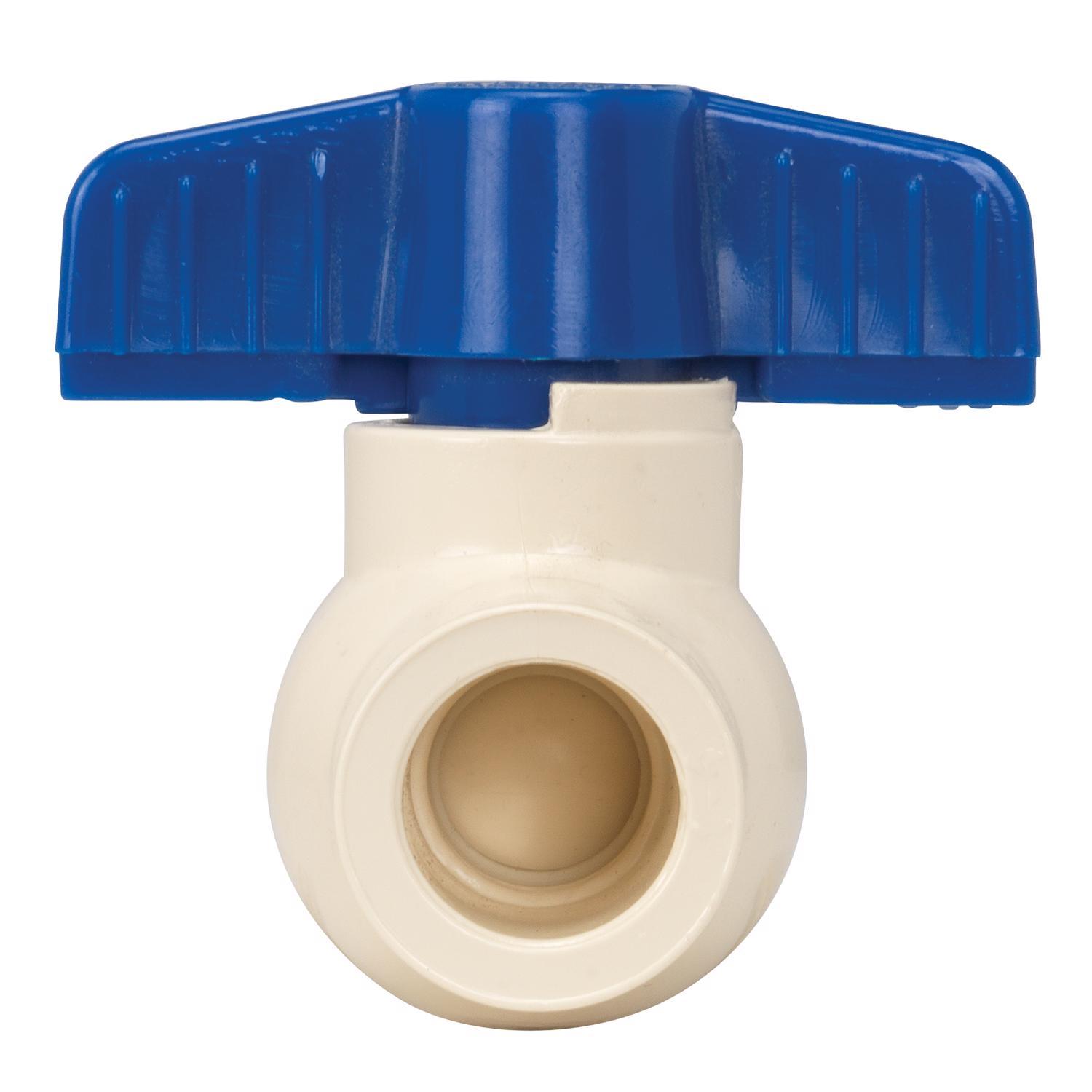 Homewerks 3/4 in. CPVC Slip Ball Valve Full Port Quarter-Turn Lever For Potable Water