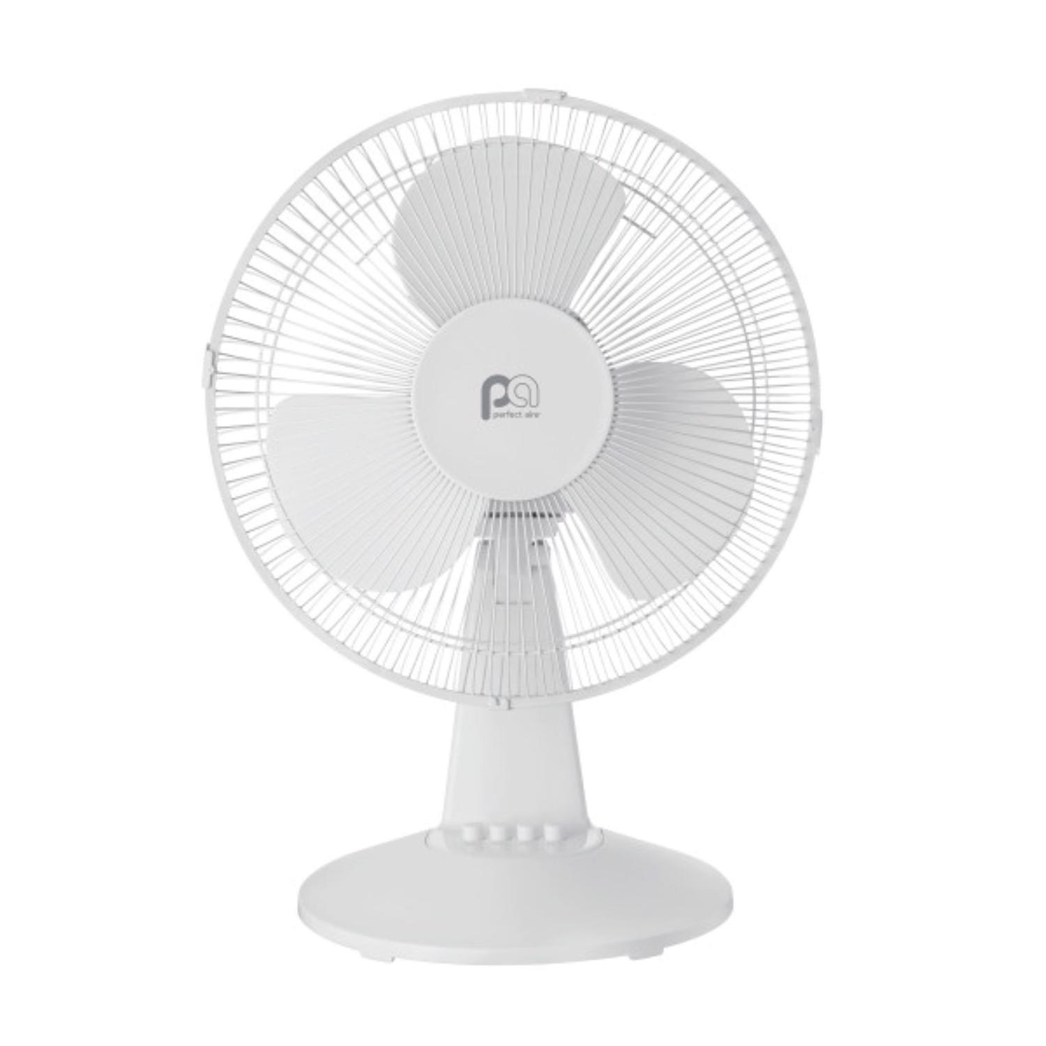 Perfect Aire 18.5 in. H X 12 in. D 3 speed Oscillating Table Fan