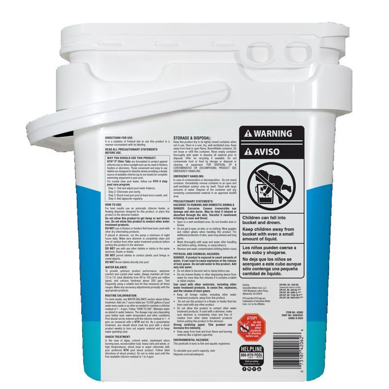 HTH Pool Care 3" Tablet Chlorinating Chemicals 35 lb
