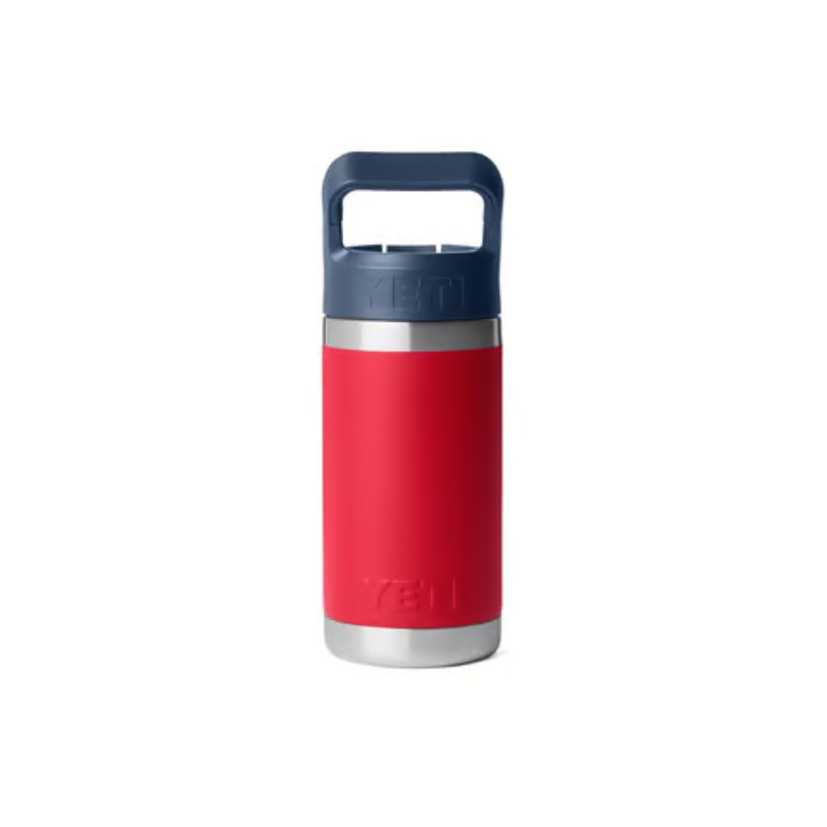 YETI Rambler Jr. 12 oz. Rescue Red Patriotic BPA Free Insulated Kids Water Bottle w/Straw