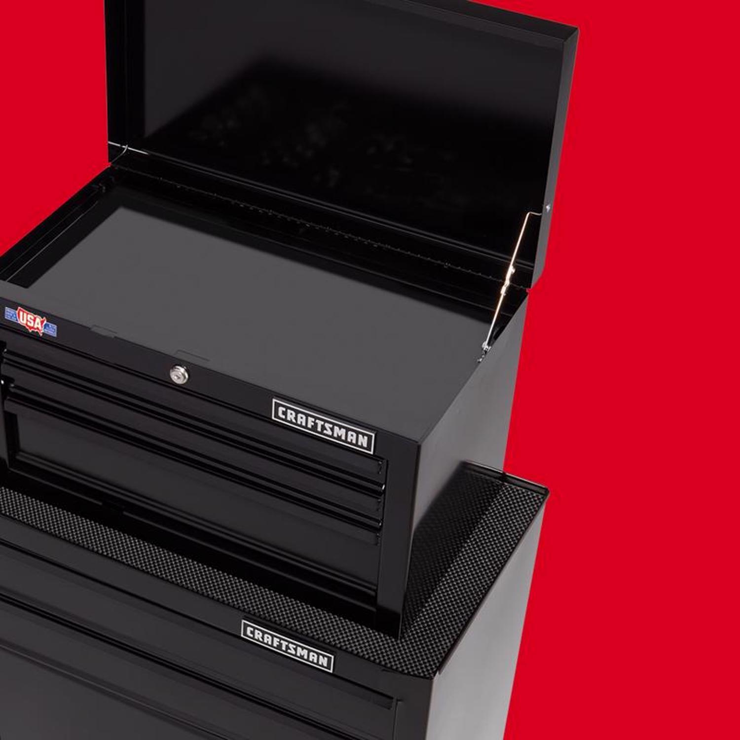 Craftsman 26.5 in. 5 drawer Steel Ball-Bearing Tool Center 45.5 in. H X 14 in. D