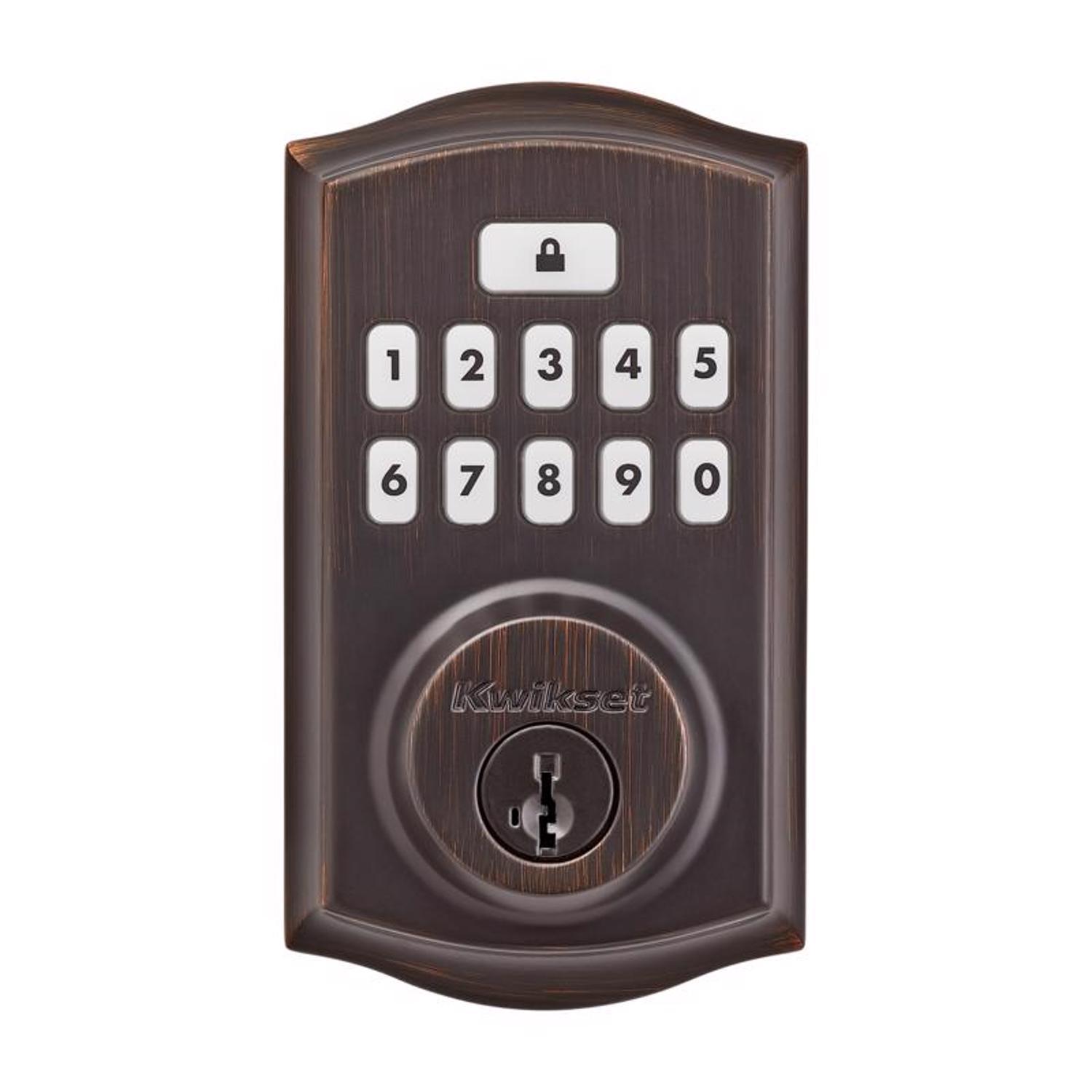 Kwikset SmartCode Venetian Bronze Metal Electronic Touchpad Entry Deadbolt