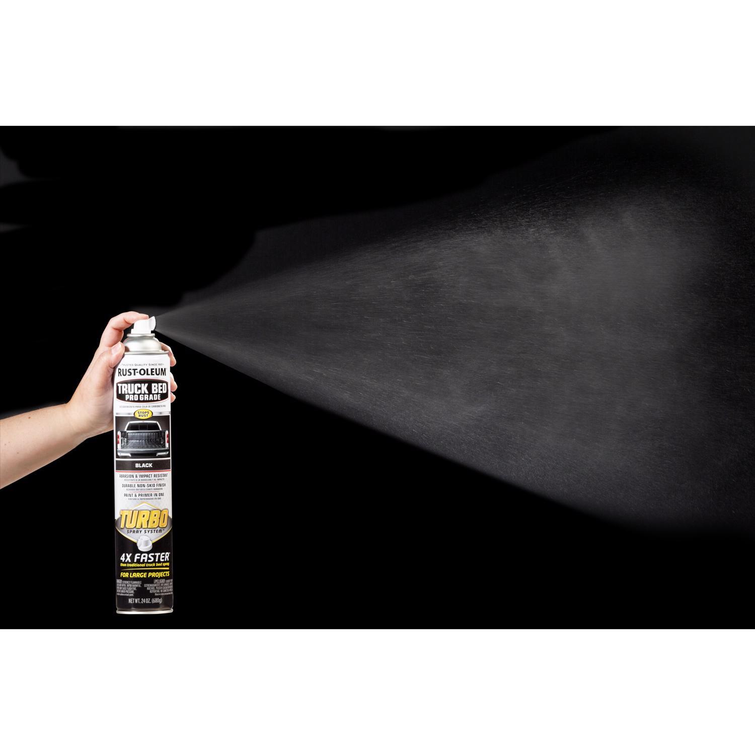 Rust-Oleum Turbo Black Truck Bed Coating Spray 24 oz
