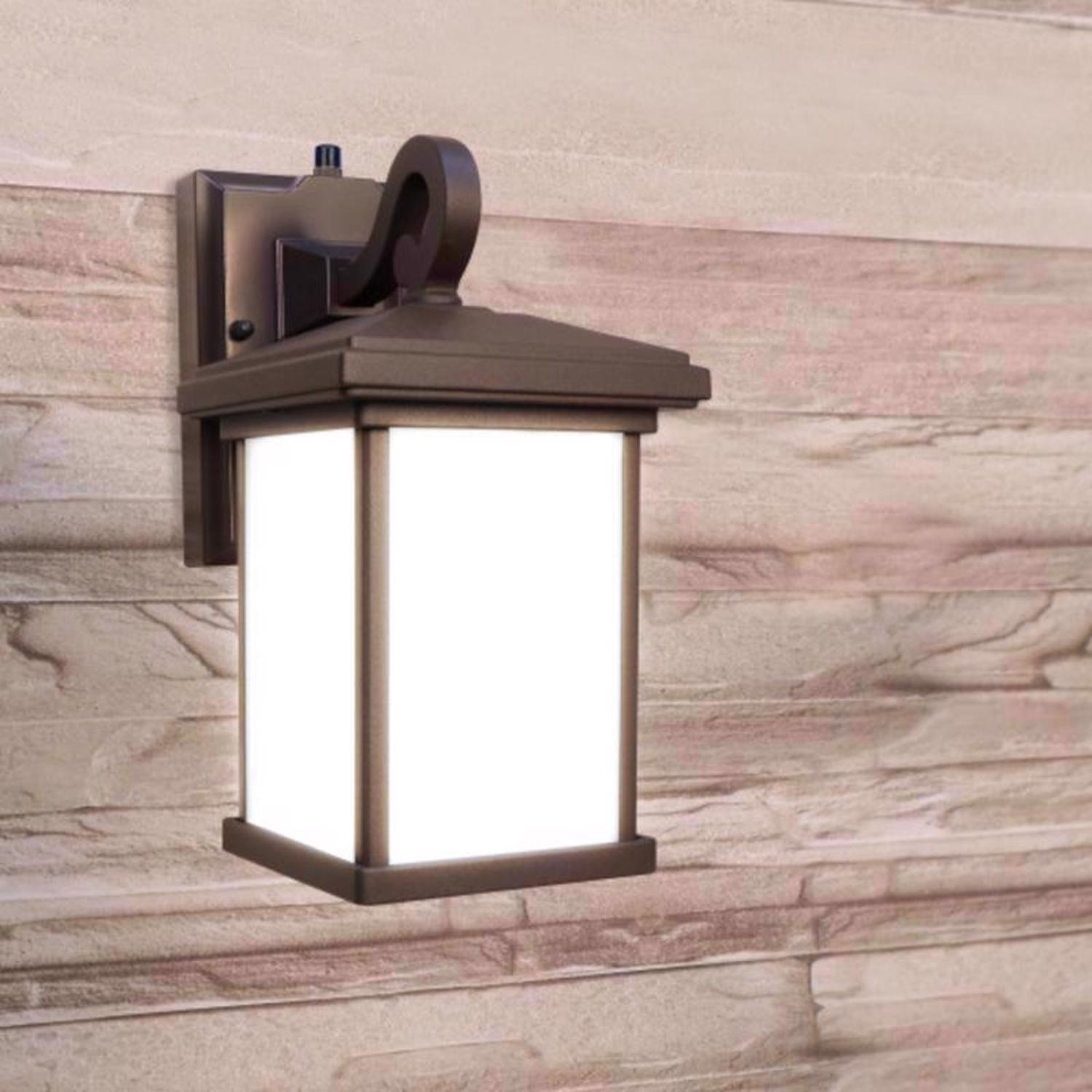 Feit OneSync Bronze Dusk to Dawn LED Wall Lantern