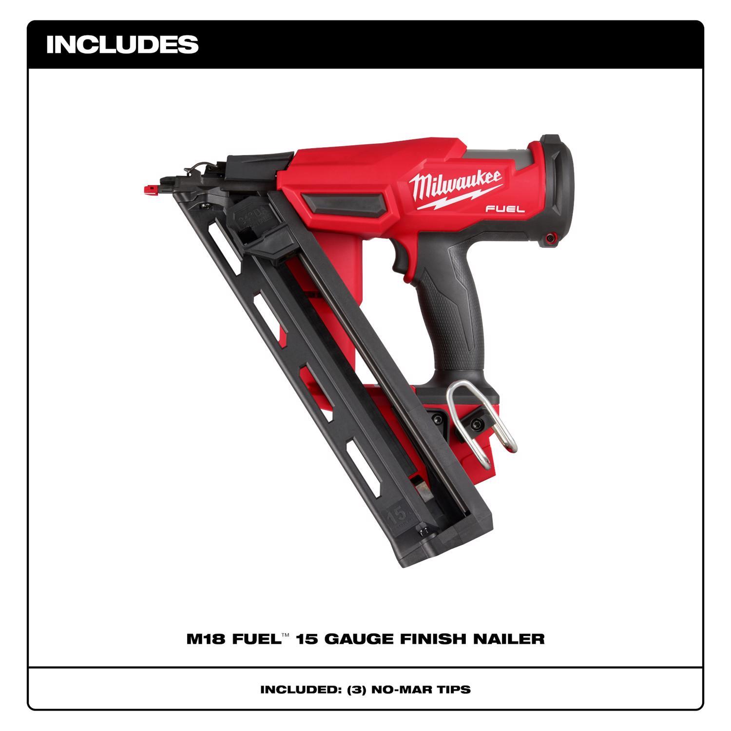 Milwaukee M18 FUEL 15 Ga. 18 Volt Brushless Angled Finish Nailer