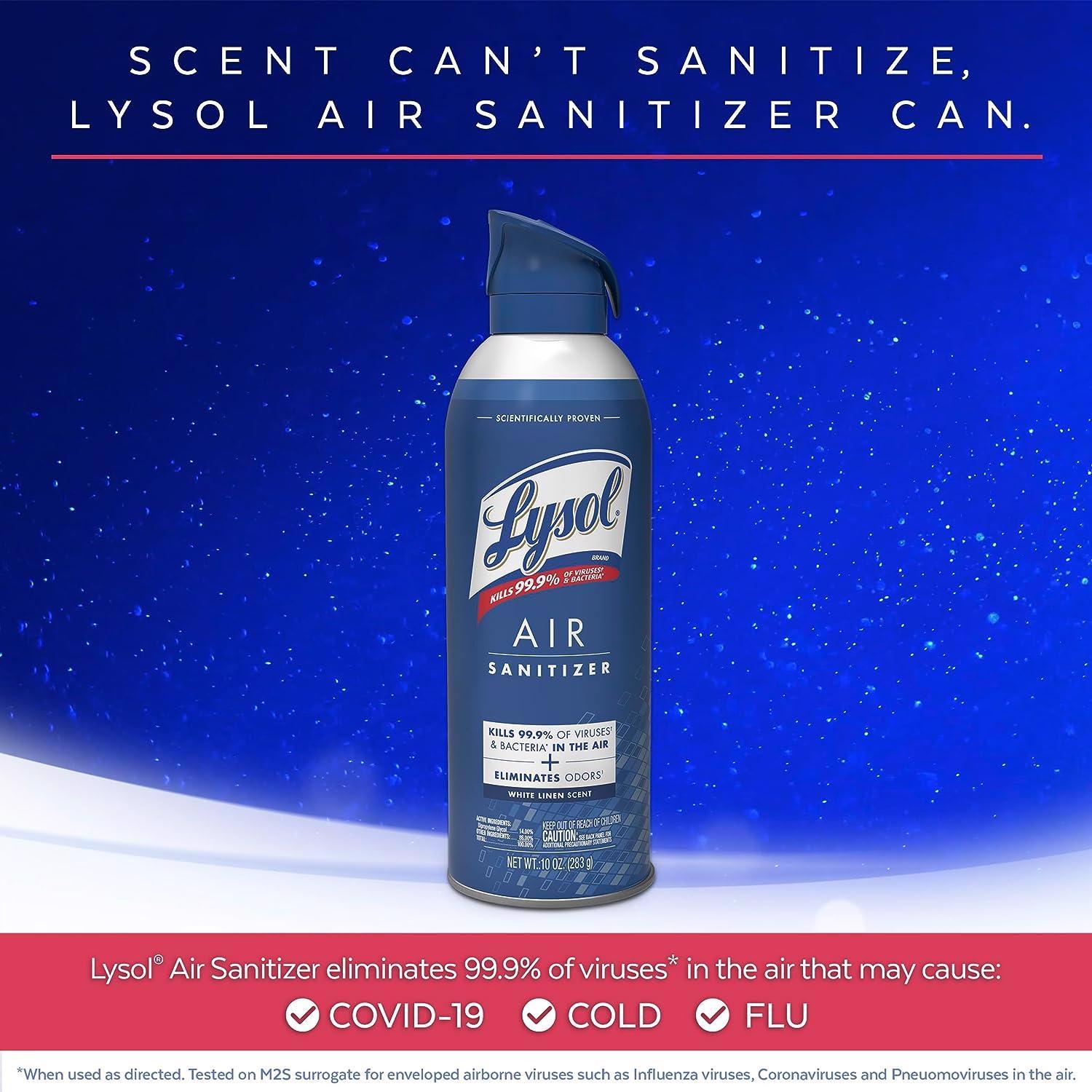 Lysol White Linen Scent Air Sanitizer 10 oz 1 pk