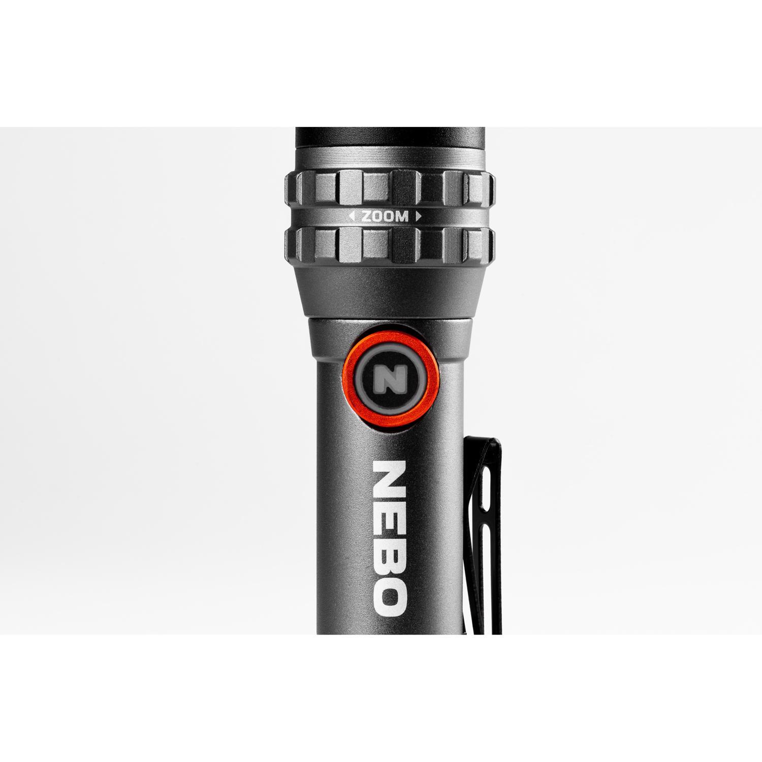 NEBO DaVinci 450 lm Black/Gray LED Rechargeable Flashlight 14500 Battery