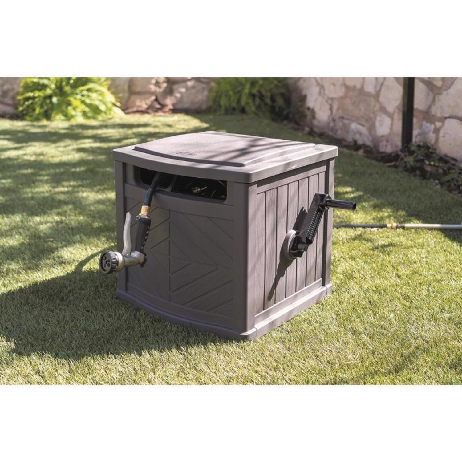 Suncast 150 ft. Gray In Ground Hideaway Hose Reel