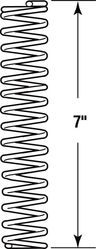 Prime-Line 7 in. L X 1-1/8 in. D Compression Spring 1 pk