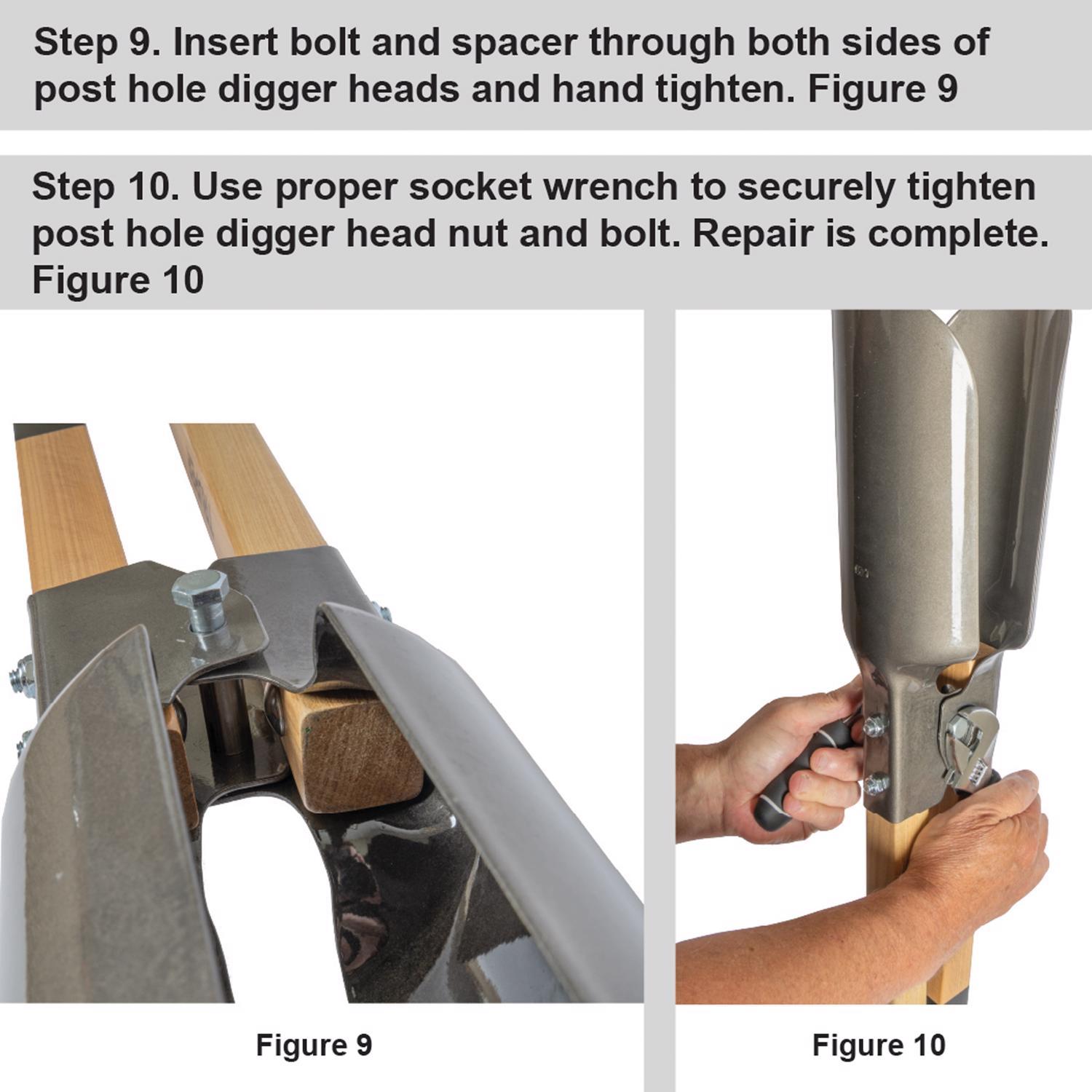 Truper 48 in. Wood Post Hole Digger Replacement Handle