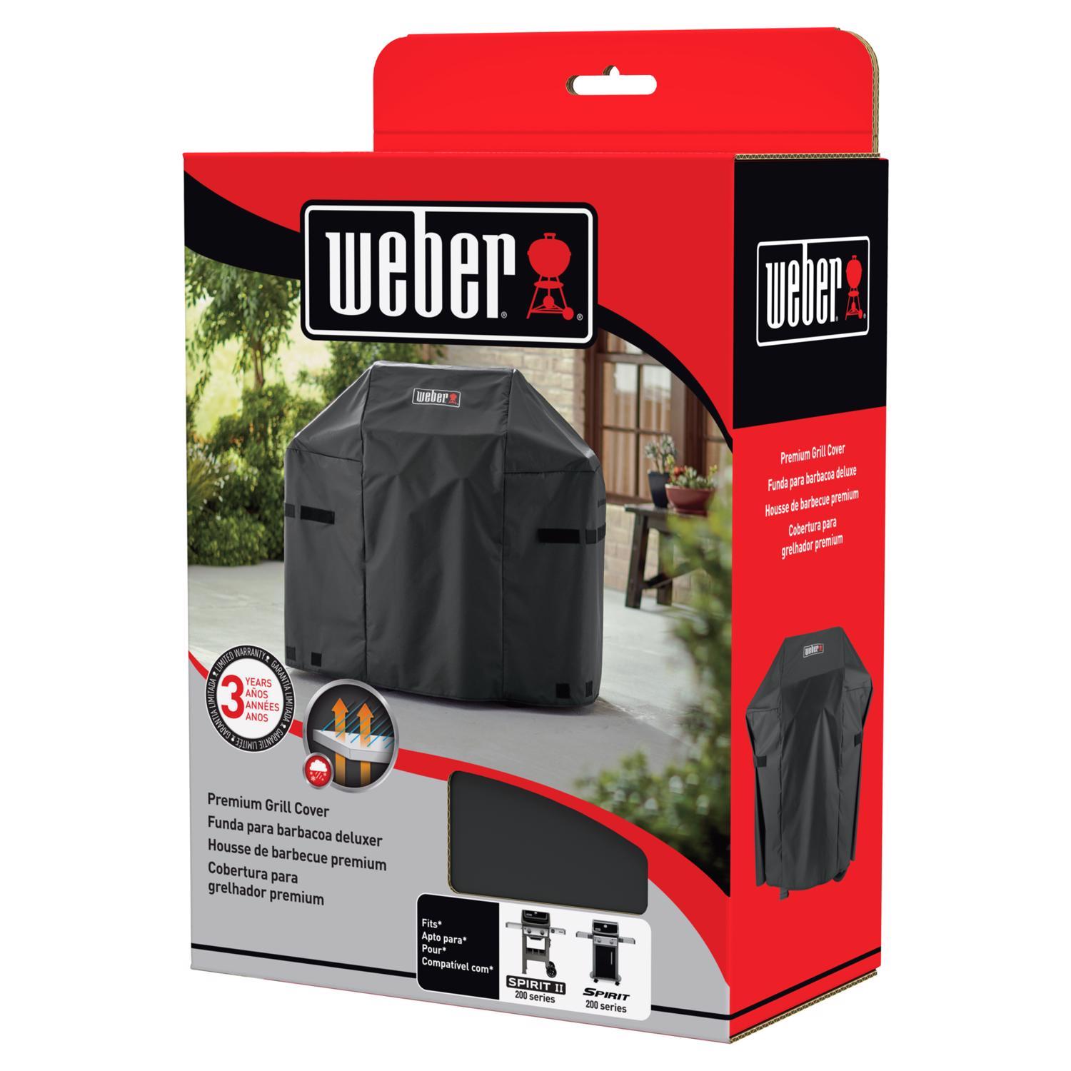 Weber Spirit 200 & Spirit II 200 Series Black Grill Cover