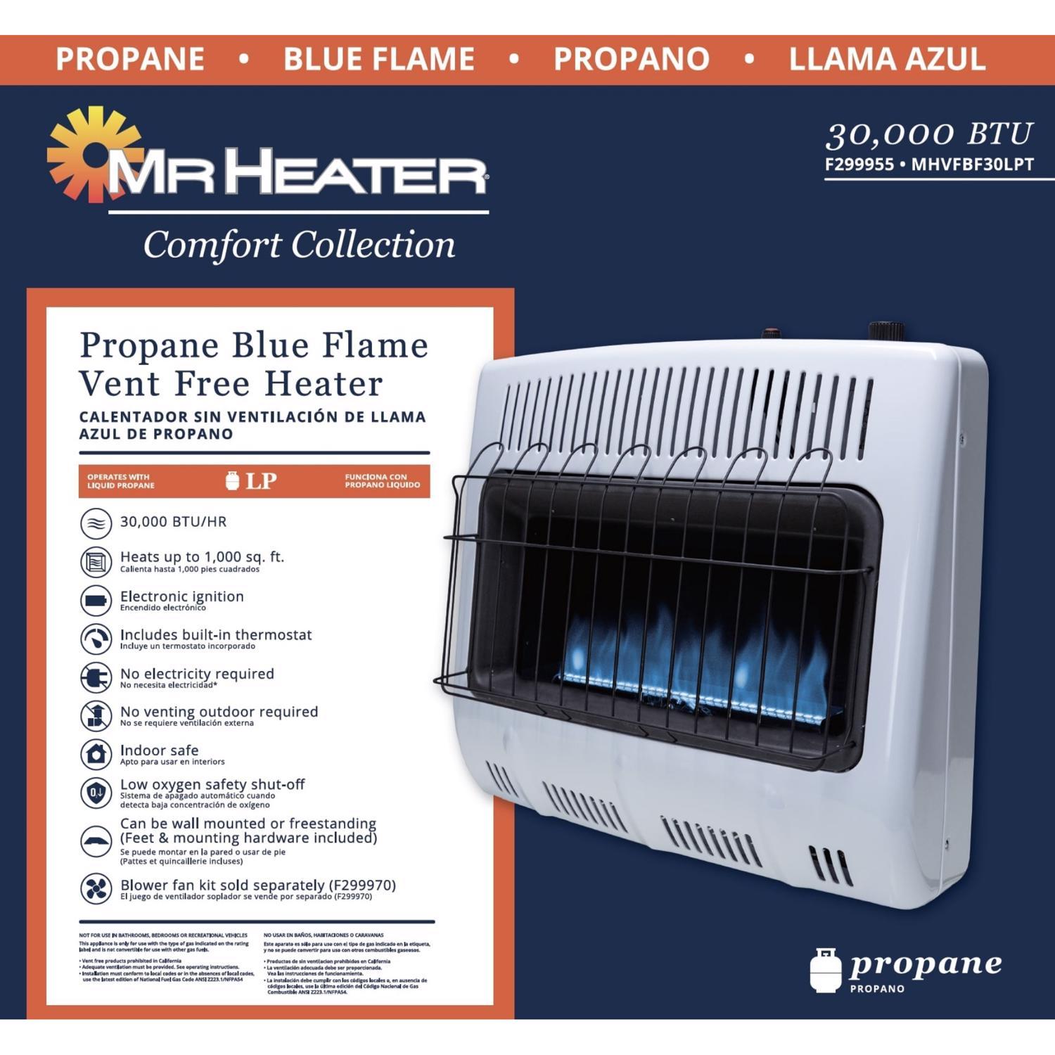 Mr. Heater Comfort Collection 1000 sq ft 30000 BTU Propane Wall Heater