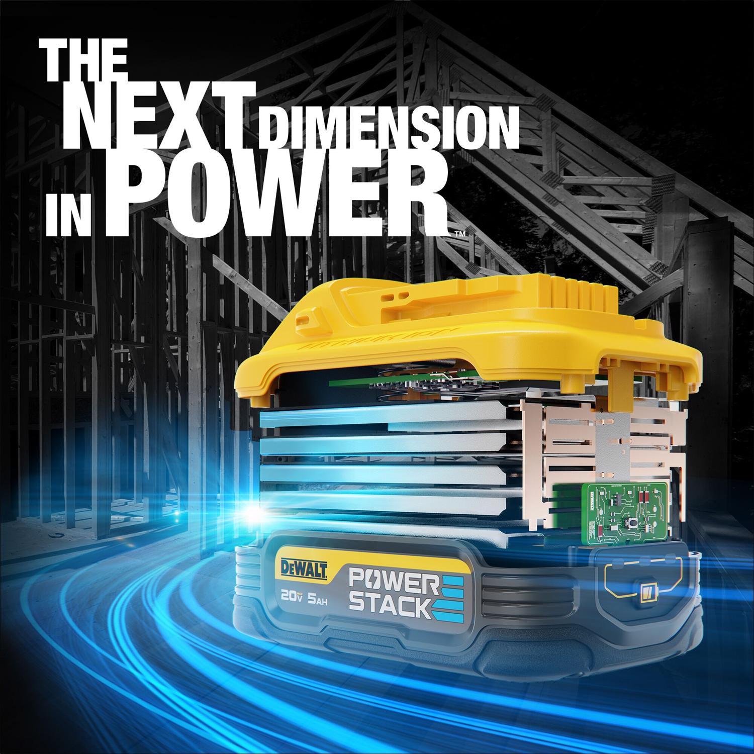 DeWalt 20V MAX POWERSTACK DCBP520 5 Ah Lithium-Ion Battery 1 pc