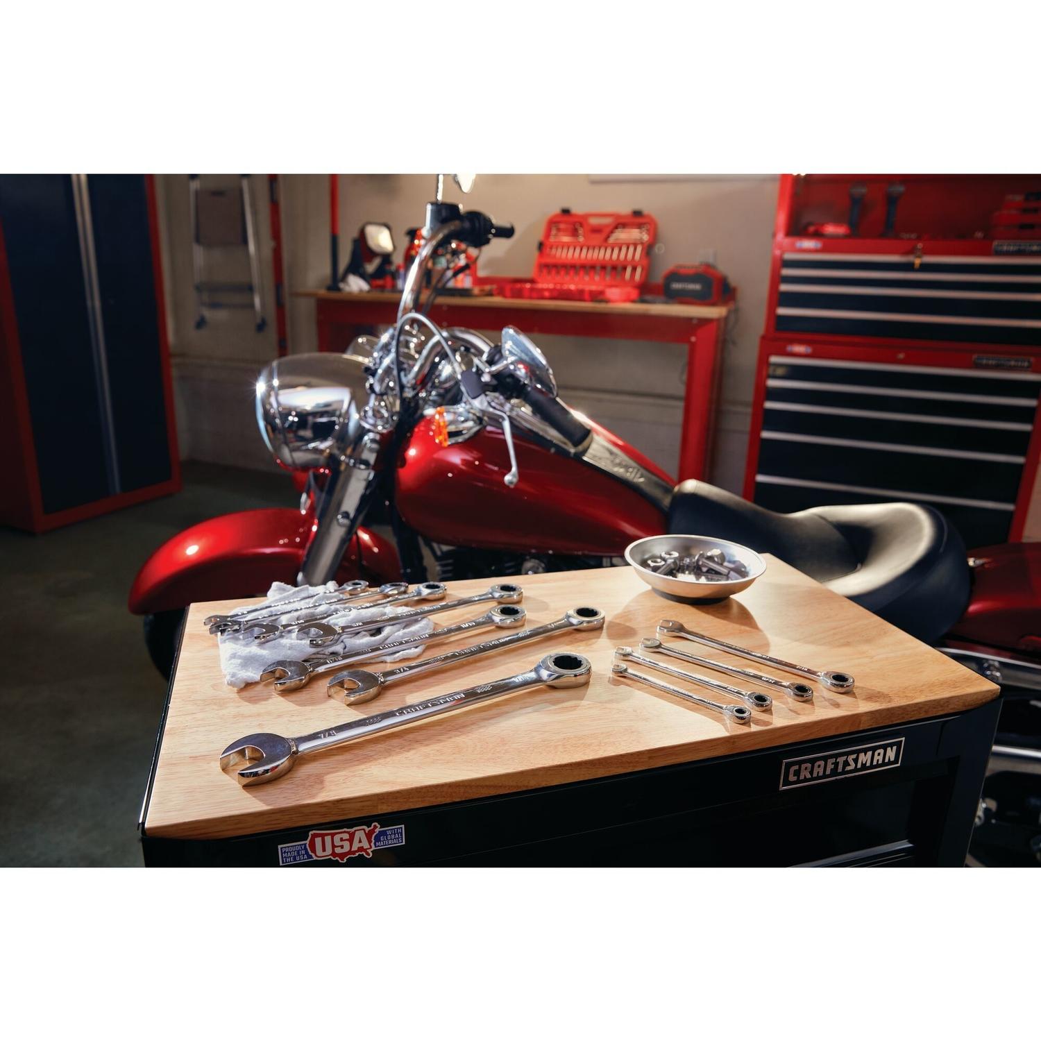 CRAFTSMAN SAE Ratcheting Combination Wrench Set 11 pc