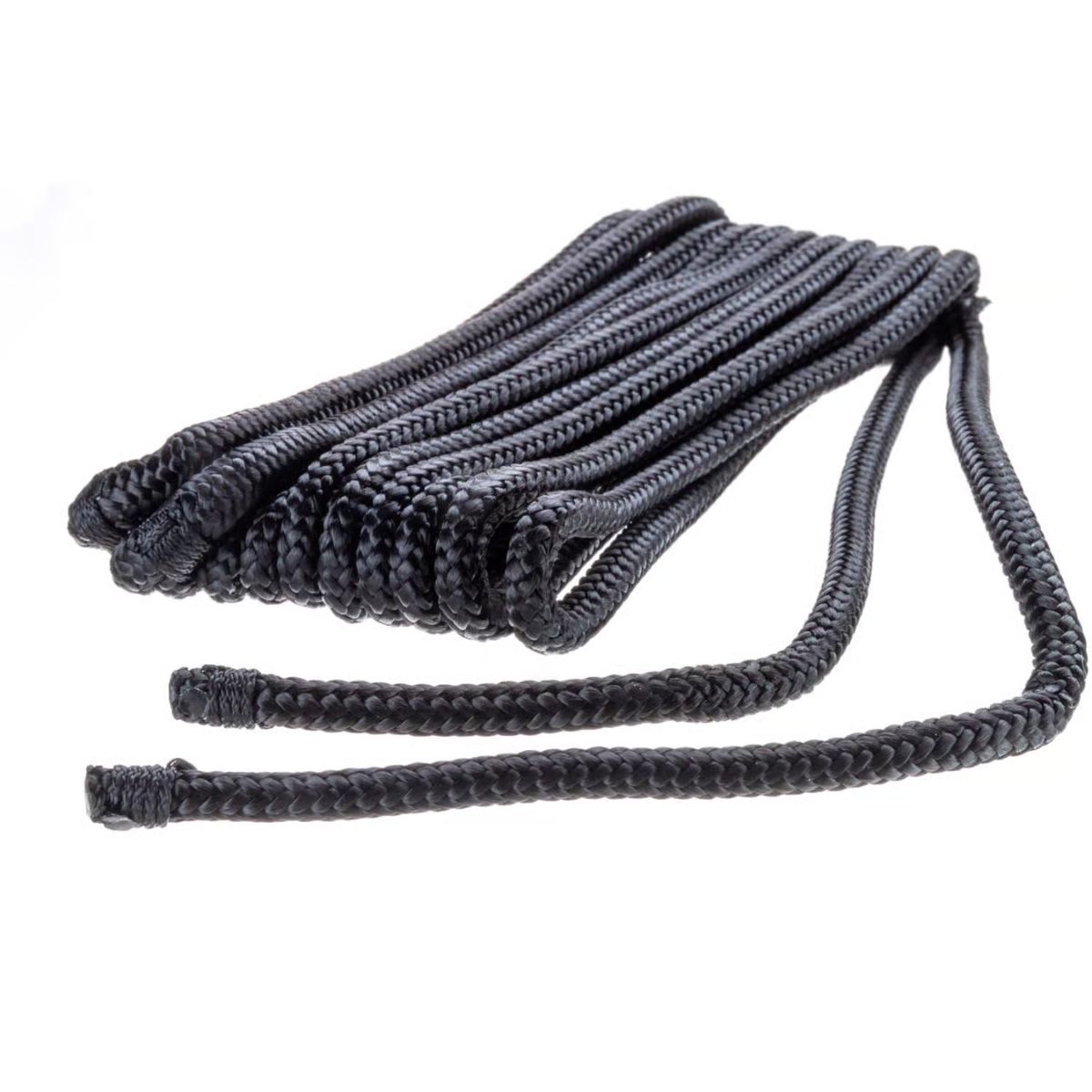 Seachoice Black Nylon Fender Lines 72 in. x 1/4 in.