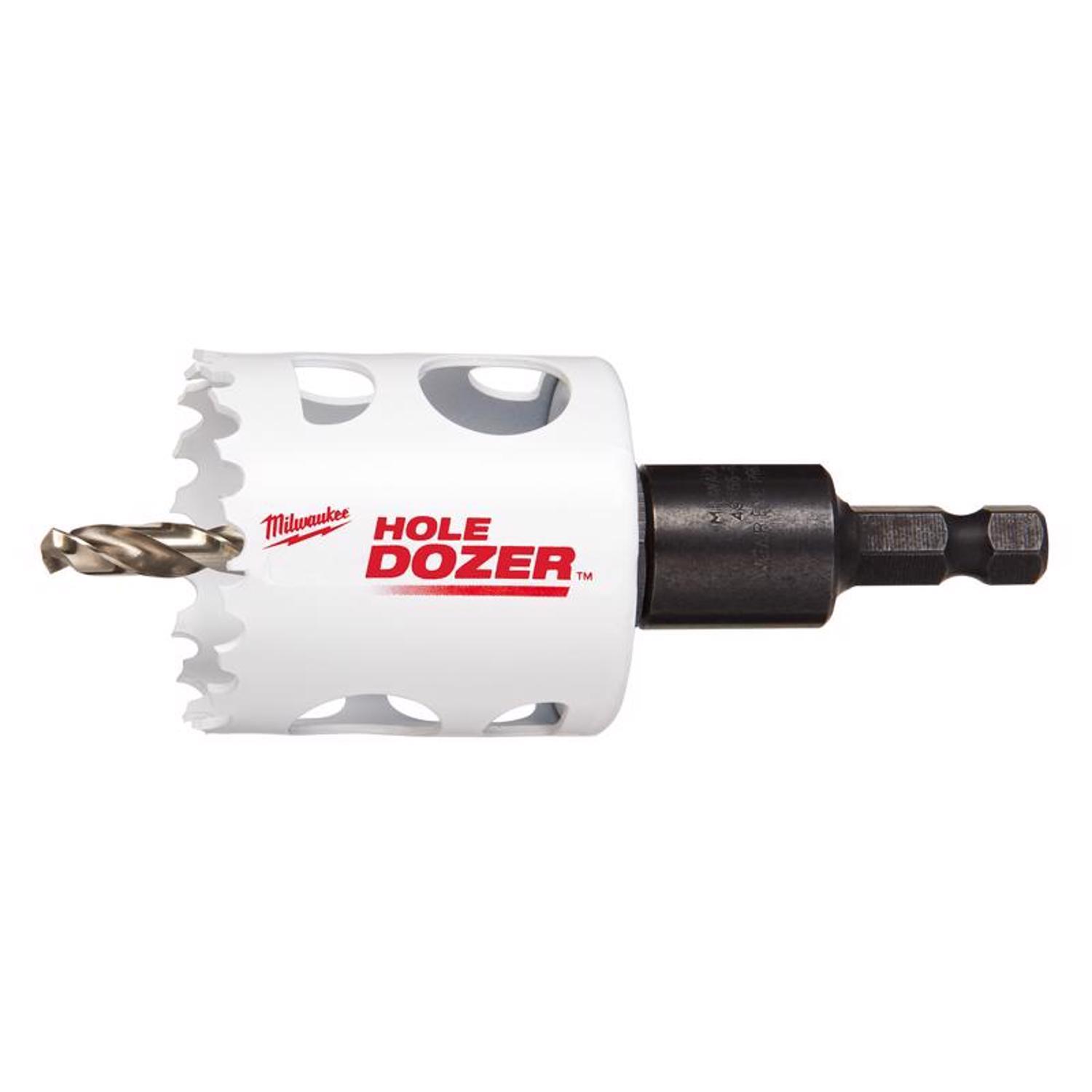 Milwaukee Hole Dozer 1-3/4 in. Bi-Metal Hole Saw with Arbor and Pilot Bit 1 pk